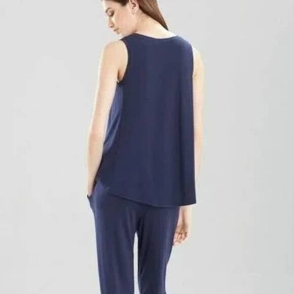 NATORI Josie Natori Swing Tank Top Sz Medium Blue - Picture 2 of 5